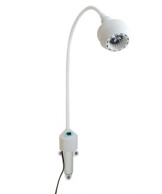 Lampa Badawczo-Zabiegowa FLH-2 LED, z mocowaniem do ściany (z dłuższą gęsią szyją, bezcieniowa) 