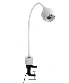 Lampa Badawczo-Zabiegowa FLH-2 LED, z mocowaniem do stolika (z dłuższą gęsią szyją, bezcieniowa)