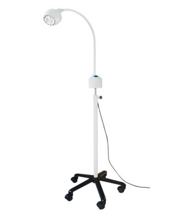 Lampa Badawczo-Zabiegowa FLH-2 LED, ze statywem na pięciu kółkach (z gęsią szyją, bezcieniowa)
