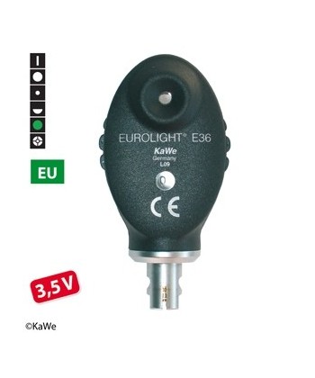 Oftalmoskop KaWe EUROLIGHT E36 3,5 V, główka optyczna