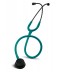 Stetoskop Internistyczny SPIRIT CK-601CPF Majestic Series Adult Dual Head BLACK EDITION z drenem w kolorze zieleń morska