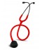 Stetoskop Internistyczny SPIRIT CK-601CPF Majestic Series Adult Dual Head BLACK EDITION z czerwonym drenem
