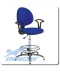 Krzesło (taboret) medyczny lekarski wysoki z oparciem chromowany