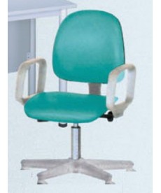 Krzesło rehabilitac.z pneumat.regul.wysokości zmywalne na stopkach
