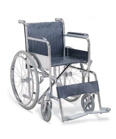 Wózek inwalidzki - koła pełne,boczki stałe,podnóżki stałe i odch